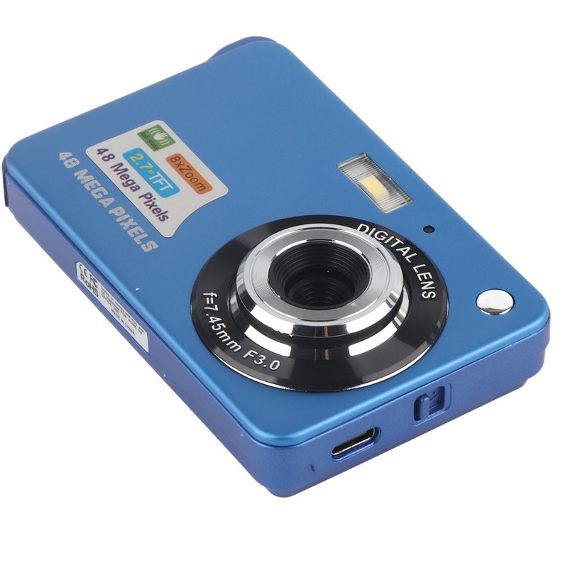 4K Digital Camera 48MP 2.7in LCD Display 8x Zoom Anti