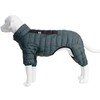 ArmyGreen Dog Warm Coat, Waterproof Windproof Reflective Vest, Zippered Adjustable