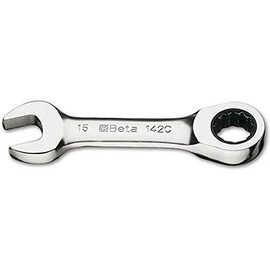 Beta 1420113 Model 142 C13 Ratcheting Combination Spanner, Straight Short Series, 13mm