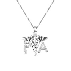 CENWA - Collar de asistente médico, asistente de graduación, regalo médico asistente asistente colgante de regalo PA regalo