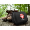 Mini First Aid Kit, 100 Pieces Water-Resistant Hard Shell Small
