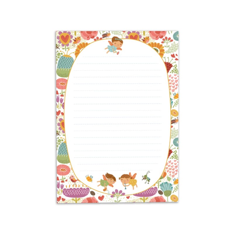 Letter Pad with Envelope for Kids Fairy Fairy Stationery Set