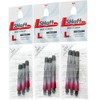 L-style L-Shaft Lock Straight Twotone Black Clear Red Display Length