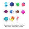 HEUHAI 23-Piece Bird Toy Set with Long-Lasting Bells and Sturdy