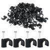 Dijedev 200Pcs Nail in Cable Clips, 7mm Cable Wire Clips,