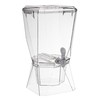 CreativeWare Crown Beverage Dispenser with Base and Name Clip, 3.5