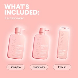 Monday Giftset - Moisture 12oz Shampoo & Conditioner Set & Moisture 5.1oz Leave-In Conditioner