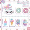 Fiwochic 7 Pcs Large Candyland Party Decorations with Stands, Dessert