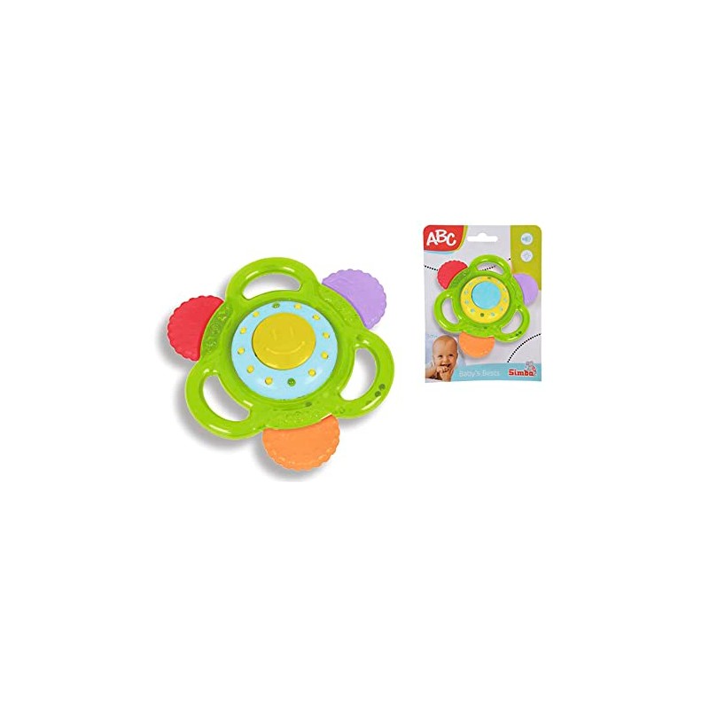 ABC Musical Rattle with 3 Teething Pieces Light and Sound
