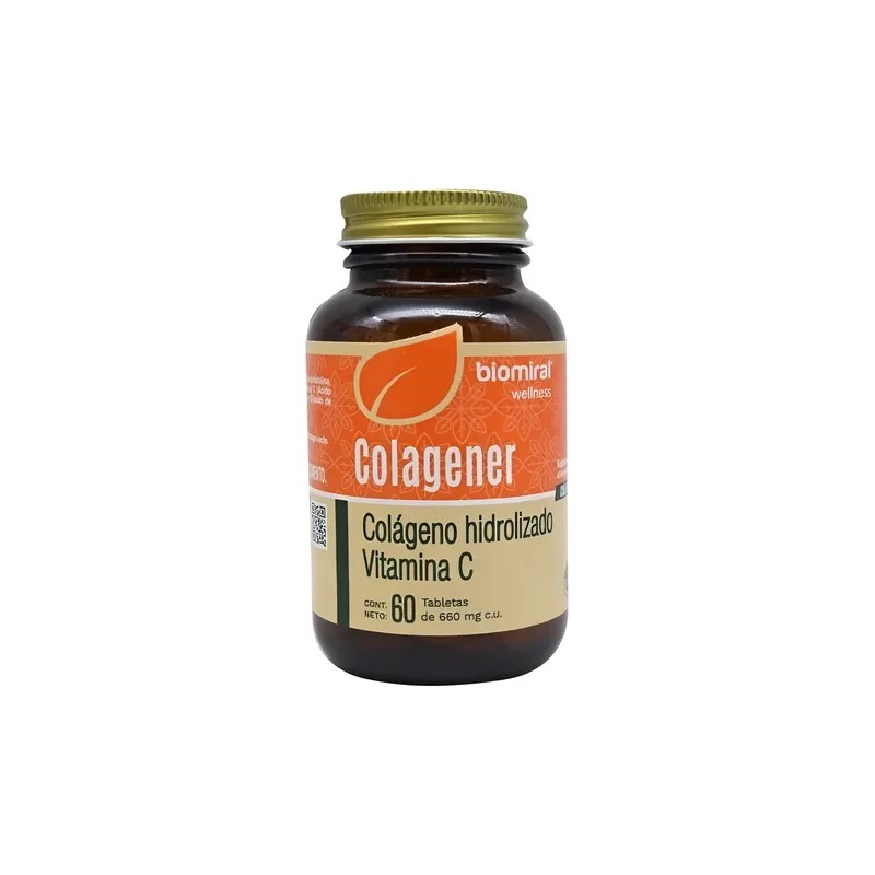 Colagener Colágeno Hidrolizado Vitamina C 60 Tabletas