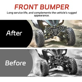 XATVXUTV Front Bumper Guards for Yamaha Raptor 700 700R, Front Profile Bumper Guard Protector Iron ATV Bumpers for Yamaha Raptor YFM 700 / 700R 2006-2023 Accessories
