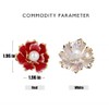 Fashion Pearl Floral Brooch Pin for Women Girls Wedding Paryty