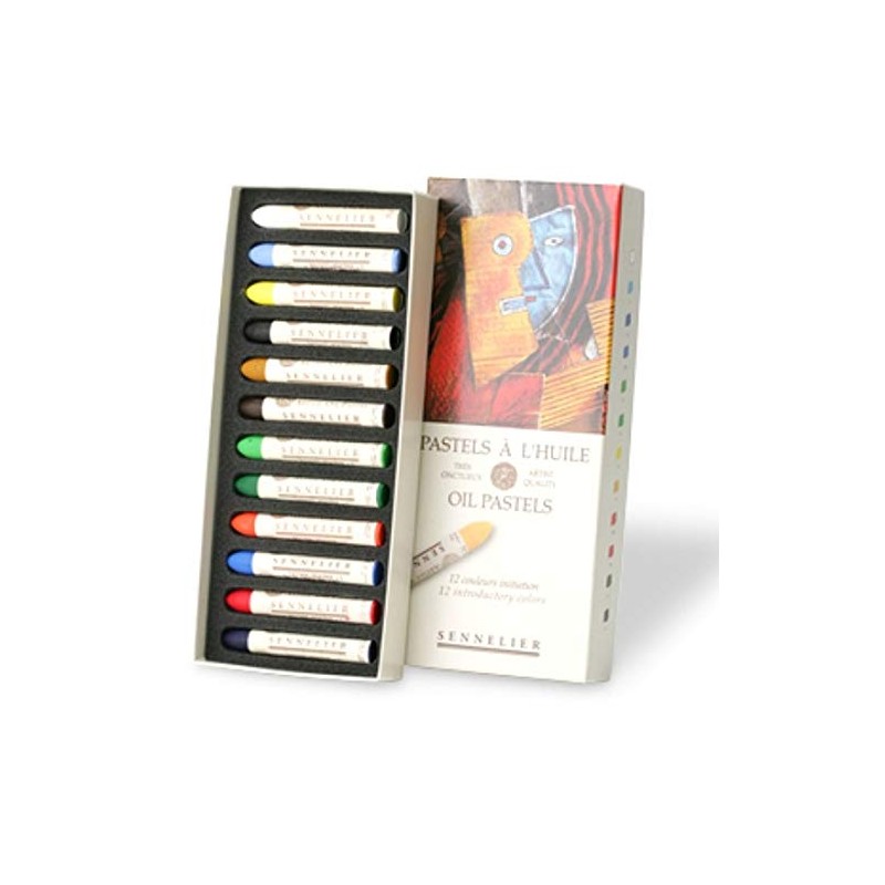 SENNELIER OIL PASTEL Set of 12 Introductory Colours