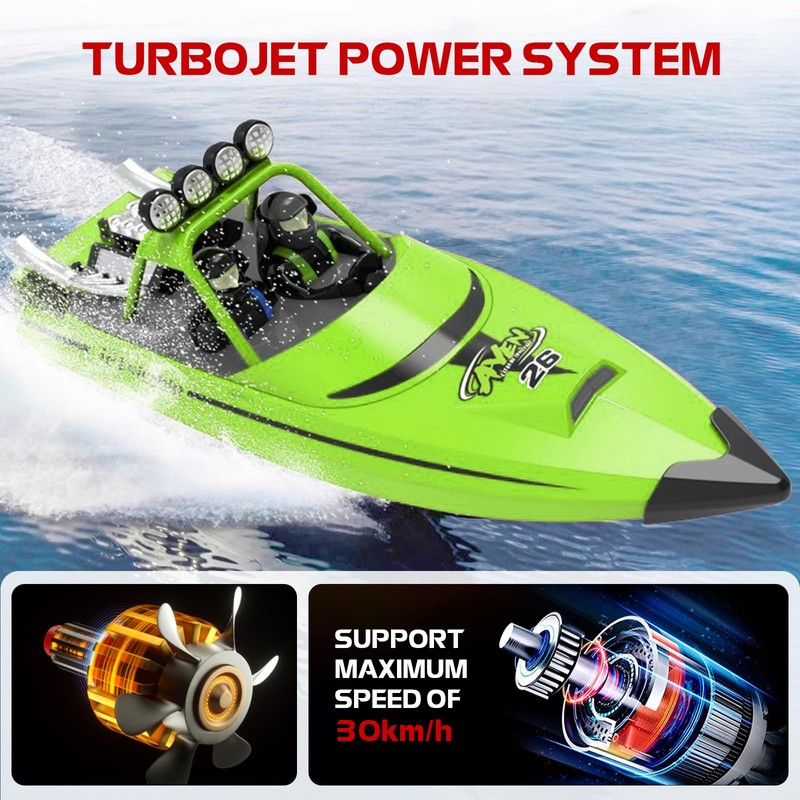 ARRIS Fast RC Jet Boat with Self-Righting Water Jet Pump