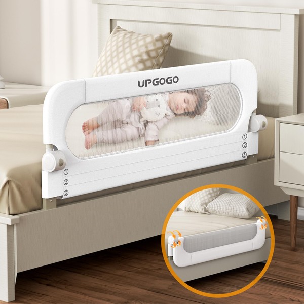 UPGOGO Folding Bed Rail for Toddlers,Baby Bed Rail Guard with