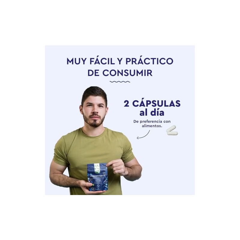 Vitatú Proception Suplemento Hombre Zinc Folato Carnitina Vitamina Q10 Cúrcuma