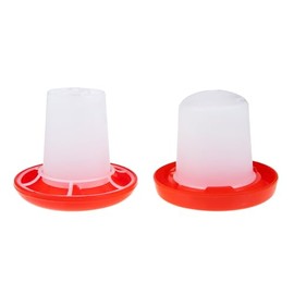 Garneck Garneck 1 Set Quail Feeder Chick Feeder Quail Waterer Small Chick Feeder Poultry Chicken Water Jar Poultry Water Bucket Automatic Poultry Water Feeder