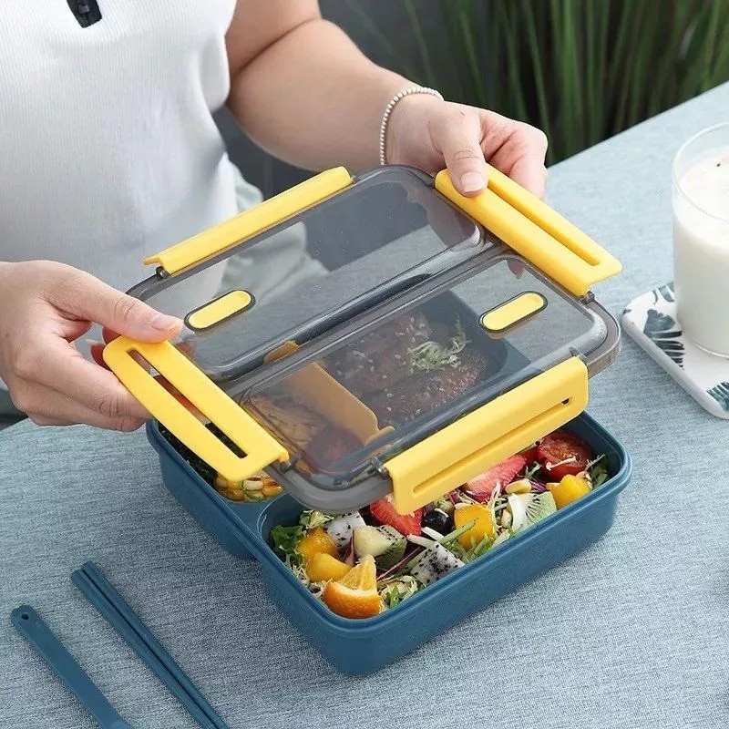 OEM Lonchera Hermetica 1.5lt Lunch Box Kawaii Cubiertos