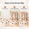 360° Rotating Clothes Rack for Bedroom Storage – Floor-Standing Iron
