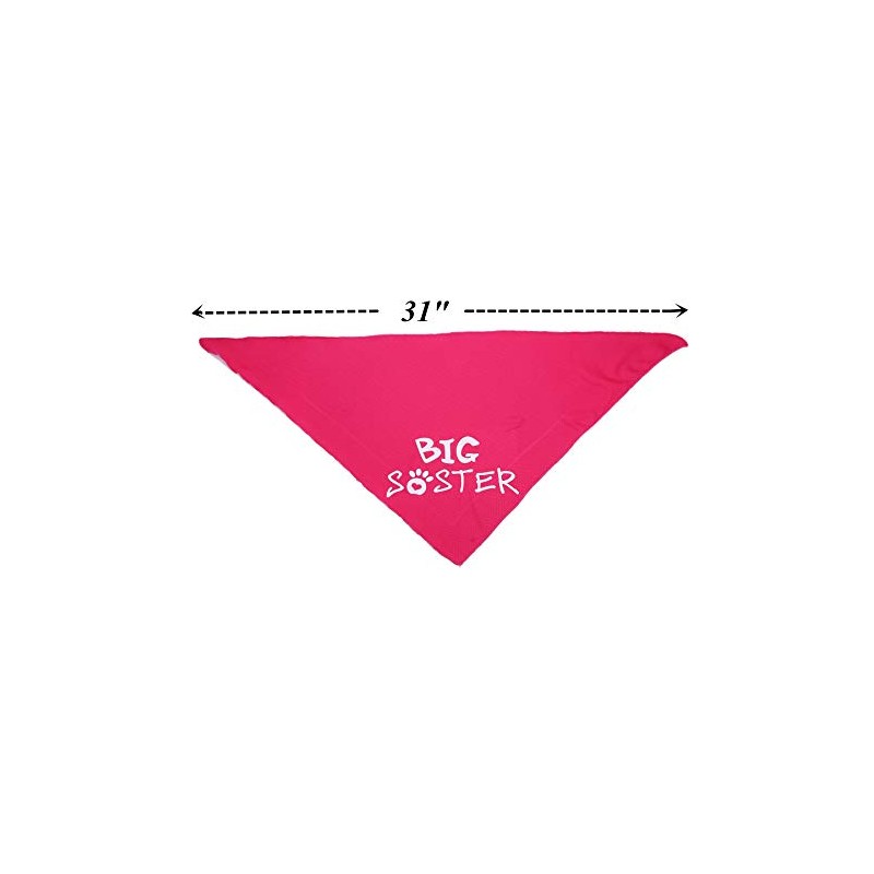 Big Brother Big Sister Dog Bandana 2 Pack
