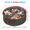 Primode Wreath Storage Bag 30" | Garland Wreaths Container with