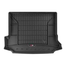 FROGUM ProLine 3D Gummimatte Exklusive Auto Kofferraummatte Kofferraumwanne mit Logo für Volvo V60 I 2010-2018 | Bequemer Organiser | Die höchsten Kanten | Elegantes Design