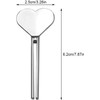 Silver Metal Manual Toothpaste Squeezer Heart Stainless Steel Dispenser Tube