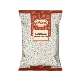 Aiva Sabudana (Indian Tapioca Pearls) 4 lb Bulk Bag | Ideal for Cooking, Snacking & Fasting Recipes