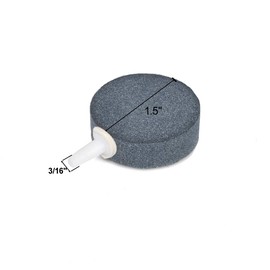 AQUANEAT 4 Pack Air Stone, 1.5 Inch Air Stone Disc, Aerator Bubble Diffuser, Air Pump Accessories for Hydroponics, Aquarium Fish Tank