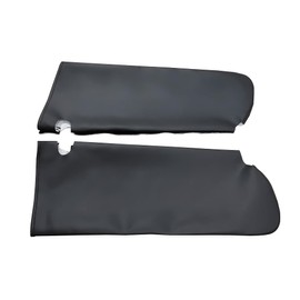 BuliBoao Car Sun Visor Cover Pair Fit for Chevy Tahoe Suburban Yukon 1995-1999, Microfiber Leather, Black