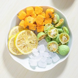 WEIJUEJIYI Kumquat Lemon Passion Fruit Tea 225g (15g *15 pack) Kumquat, lemon, Passion Fruit Combination Fruit tea, Sour and Sweet Taste, No Addition