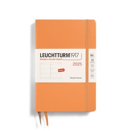 LEUCHTTURM1917 - Weekly Planner 2025, Hardcover, Paperback (B6+), Apricot (Jan 1 - Dec 31, 2025)