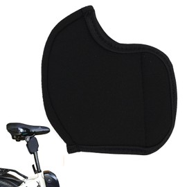 Neoprene Seat Post Sleeve Finger Guard with Cable High Quality Protective Accessory Universal Size Durable Lightweight and Portable Black