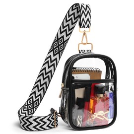 GOIACII Shoulder Bag for Women Clear Sling Bag Clear Fanny Pack Crossbody Bag Purses
