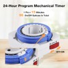 Adiwo Mechanical Timer, Pack of 2 Analogue Timer for Indoor