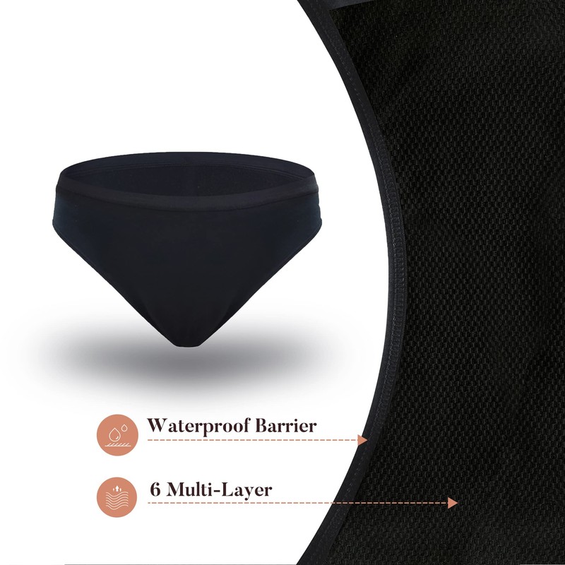 AIRCUTE Washable Absorbent Urinary Incontinence Underwear for Women or Girl,