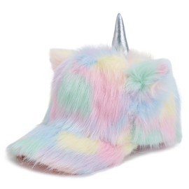 Winter Hat Girls Cat Ears Hat Winter Girls Winter Hat Girls Hat Baseball Caps Plush Winter Hat, Colour: unicorn