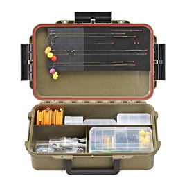 Plastica Panaro Men's Cassetta Pesca a Tenuta Stagna MAX CAPTURE004 For Transporting, Protecting and Organising Fishing Gear, Green, Dimensioni Esterne 350 x 230 x 86 mm