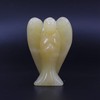 CHENYUE CHENYUE Natural Yellow Quartzite Gemstone Peace Angel Pocket Guardian