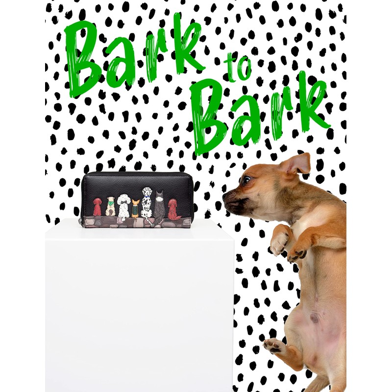 Yoshi Bark to Bark Large Zip Round Leather Purse for