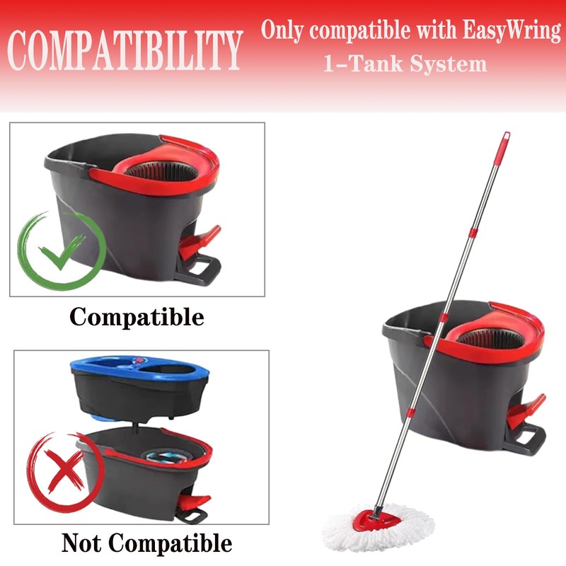 Spin Mop Replacement Head Mop Replace Head Compatible with O