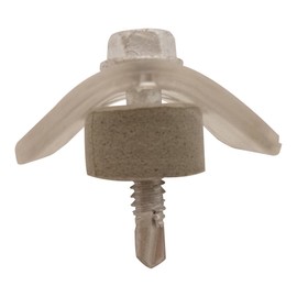 Yawata Screws, Corrugated Plate Screw (Iron Base), Box of 100, 5 x 25 Clear