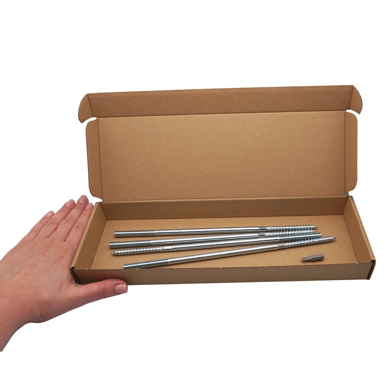 SKIR'CO Pack of 4 Hanger Bolts M8 x 250 mm