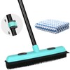 Rubber Broom Carpet Rake for Pet Hair Removal, Fur Remover