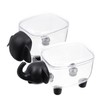 Ciieeo 2pcs Cotton Swab Storage Box Compact Makeup Organizer for