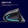 Trust Verto Wired Ergonomic Mouse, Vertical Mouse with LED Illumination,