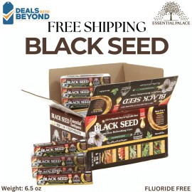 Essential Palace 6 Pack Black seed Toothpaste Essential Palace 5 In1 Fluoride Free Vegetable Base