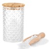 1200ML/42OZ Acrylic Bath Salt Jar with Wooden Scoop Bath Salt