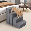 PETSITE 4-Step Dog Stairs, 23 Inch Tall Foldable Pet Stairs