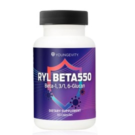 Youngevity RYL Beta550 Beta 1, 3-D Glucan Immune Support - 60 Capsules (Pack of 1)